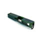 Gun Cuts Juggernaut Slide for Glock 26, Optic Cut, Radioactive Green, GC-G26-JUG-RGR-RMR