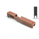Gun Cuts Juggernaut Slide for Glock 26, Optic Cut, Rose Gold, GC-G26-JUG-RGO-RMR