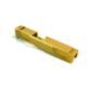 Gun Cuts Raider Slide for Glock 26, No Optic Cut, Gold, GC-G26-RAI-GOL-NO