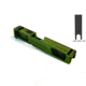 Gun Cuts Raider Slide for Glock 26, Optic Cut, Battleworn Zombie Green, GC-G26-RAI-ZGRBW-RMR