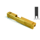 Gun Cuts Raider Slide for Glock 26, Optic Cut, Gold, GC-G26-RAI-GOL-RMR