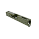 Gun Cuts Roswell Slide for Glock 19, No Optic Cut, Noveske Bazooka Green, GC-G19-ROS-NBG-NO