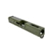 Gun Cuts Roswell Slide for Glock 19, No Optic Cut, Noveske Bazooka Green, GC-G19-ROS-NBG-NO
