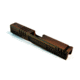 Gun Cuts Shift Slide for Glock 19, No Optic Cut, Battleworn Copper, GC-G19-SHF-COPBW-NO