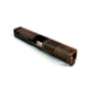 Gun Cuts Shift Slide for Glock 19, No Optic Cut, Battleworn Copper, GC-G19-SHF-COPBW-NO