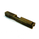 Gun Cuts Shift Slide for Glock 19, No Optic Cut, Battleworn Gold, GC-G19-SHF-GOLBW-NO