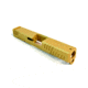 Gun Cuts Shift Slide for Glock 19, No Optic Cut, Gold, GC-G19-SHF-GOL-NO
