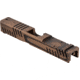 Gun Cuts Shift Slide for Glock 19, Optic Cut, Battleworn Copper, GC-G19-SHF-COPBW-RMR