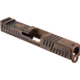 Gun Cuts Shift Slide for Glock 19, Optic Cut, Battleworn Copper, GC-G19-SHF-COPBW-RMR