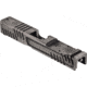 Gun Cuts Shift Slide for Glock 19, Optic Cut, Battleworn Silver, GC-G19-SHF-CSIBW-RMR