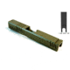 Gun Cuts Shift Slide for Glock 19, Optic Cut, Noveske Bazooka Green, GC-G19-SHF-NBG-RMR