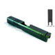 Gun Cuts Shift Slide for Glock 19, Optic Cut, Radioactive Green, GC-G19-SHF-RGR-RMR