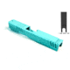Gun Cuts Shift Slide for Glock 19, Optic Cut, Robbins Egg Blue, GC-G19-SHF-REB-RMR