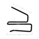 Gun Storage Solutions Back Over Handgun Hangers, Pack of 2, Black, GSSBOHH2