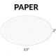 Gun Storage Solutions Gss Blank Paper Oval Tags For Displaying Gun Info 50-pack