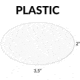 Gun Storage Solutions Gss Blank Plastic Oval Tagsfor Displaying Gun Info 50-pack