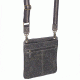 Gun Tote'n Mamas Concealed Carry Buffalo Leather Vintage Crossbody Flat Sac, Vintage Brown Distress GTM-CZY/01