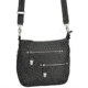 Gun Tote'n Mamas Concealed Carry Chrome Zip Handbag, Black GTM-23/BK