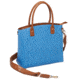 Gun Tote'n Mamas Ostrich Debossed Cowhide Purse, Blue 290621