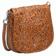 Gun Tote'n Mamas Simple Bling Tooled Leather Bag, Tan 290589