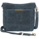 Gun Toten Mamas Distressed Leather Slim X-Body RFID Purse - Womens, Blue, GTM-CZY-98/BLUE