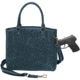 Gun Toten Mamas Distressed Leather Town Tote - Womens, Blue, GTM-CZY-51/BLUE