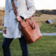 Gun Toten Mamas Oversized Leather RFID Travel Tote - Womens, Tan, GTM-107/TN