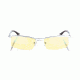 Gunnar Optiks Emissary Semi-Rimless Advanced Computer Glasses, Mercury Frame Finish, Mercury, Semi-Rimless ST003-C011