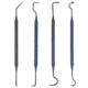 Gunpany Polymer Double Side Cleaning Picks, 4 Pieces, Black, GPCK-4P