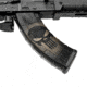 GunSkins AK-47 Magazine Skin, Skull Black, ak-47-mag-skin-skull-black