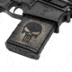 GunSkins AR-10 Magazine Skin, Skull Black, ar-10-mag-skin-skull-black