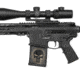 GunSkins AR-10 Magazine Skin, Skull Black, ar-10-mag-skin-skull-black