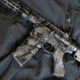 GunSkins AR-15 Rifle Skin Premium Vinyl Wrap, Kryptek Skyfall, CU-98059-AR15-SKYF
