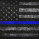 GunSkins Glock 19 Pistol Skin Premium Vinyl Wrap, GS Thin Blue Line, CU-98059-GLOCK19-TBLN
