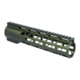 Guntec USA 10in AIR-LOK Series M-LOK Compression Free Floating Handguard With Monolithic Top Rail .308 Cal, Anodized Green, GT-10ALC-308-GREEN