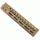 GUNTEC USA 10in Ultra Lightweight Thin M-Lok System Free Floating Handguard w/Monolithic Top Rail,Cerakote Flat Dark Earth GT-10MLK-FDE