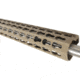 GUNTEC USA 10in Ultra Slimline Octagonal 5 Sided Key Mod Free Floating Handguard w/Monolithic Top Rail,Cerakote Flat Dark Earth GT-10JKO-FDE