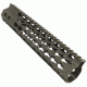 GUNTEC USA 10in Ultra Slimline Octagonal 5 Sided Key Mod Free Floating Handguard w/Monolithic Top Rail,Cerakote OD Green GT-10JKO-G