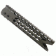 GUNTEC USA 10in Ultra Slimline Octagonal 5 Sided Key Mod Free Floating Handguard w/Shark Mouth,Cerakote OD Green GT-10JKO-S-G