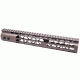 GUNTEC USA 12in Air Lite Keymod Free Floating Handguard With Monolithic Top Rail, Flat Dark Earth GT-12JK-AL-FDE