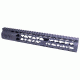 GUNTEC USA 12in Air Lite Keymod Free Floating Handguard With Monolithic Top Rail, Black GT-12JK-AL