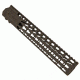 GUNTEC USA 12in Ultra Slimline Octagonal 5 Sided Key Mod Free Floating Handguard w/Monolithic Top Rail,Black GT-12JKO