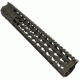 GUNTEC USA 12in Ultra Slimline Octagonal 5 Sided Key Mod Free Floating Handguard w/Monolithic Top Rail,Cerakote OD Green GT-12JKO-G