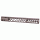 GUNTEC USA 15in Air Lite Series Honeycomb Keymod Free Floating Handguard with Monolithic Top Rail, Flat Dark Earth GT-15HC-AL-FDE
