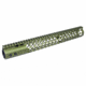 Guntec USA 15in Air Lite Series Honeycomb M-Lok Free Floating Handguard w/ Monolithic Top Rail, Anodized Green, GT-15HC-AL-MLK-GREEN