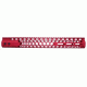 GUNTEC USA 15in Air Lite Series Honeycomb M-Lok Free Floating Handguard with Monolithic Top Rail, Red GT-15HC-AL-MLK-RED