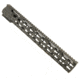 GUNTEC USA 15in Narrow Profile Key Mod Free Floating Quad Rail w/Monolithic Top Rail,Black GT-15H-K