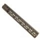 Guntec USA Ultra Lightweight Thin M-Lok Free Floating Handguard w/Monolithic Top Rail, 15in, Black, GT-15MLK