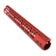 GUNTEC USA 15in Ultra Lightweight Thin M-Lok System Free Floating Handguard with Monolithic Top Rail, Red, GT-15MLK-RED