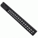 GUNTEC USA 15in Ultra Slimline Octagonal 5 Sided Key Mod Free Floating Handguard w/Monolithic Top Rail,Black GT-15JKO
